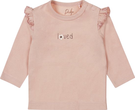 Foto: Dirkje t shirt lange mouw light dusty pink 56