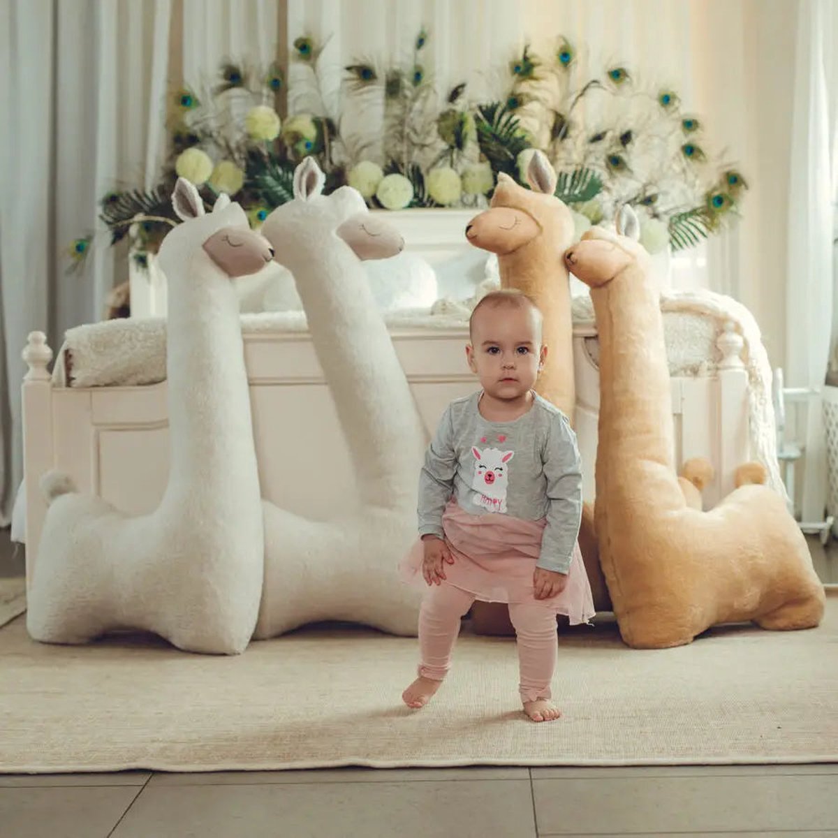 Kai aš mažas buvau Reuze knuffel Alpaca Beige