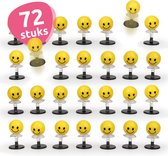 72 x Bouncing Smileys | Geel/Zwart