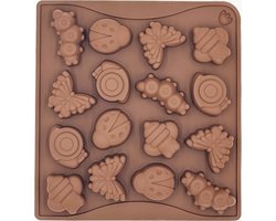 DW4Trading Siliconen Mal Beestjes Vlinders Rupsen- Kaarsen - Gips & Epoxy Gieten - Zeep - Cake Chocolade Fondant