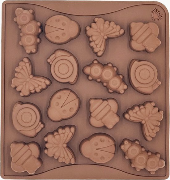 DW4Trading Siliconen Mal Beestjes Vlinders Rupsen- Kaarsen - Gips & Epoxy Gieten - Zeep - Cake Chocolade Fondant