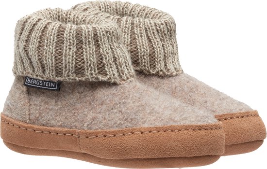 Bergstein Cozy Lux Donkerbeige Gesloten Pantoffels