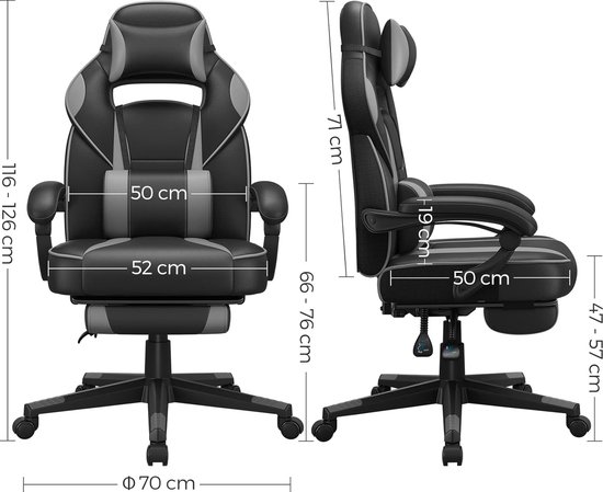 Dowinx Gamingstoel, racing, gamerstoel, ergonomische