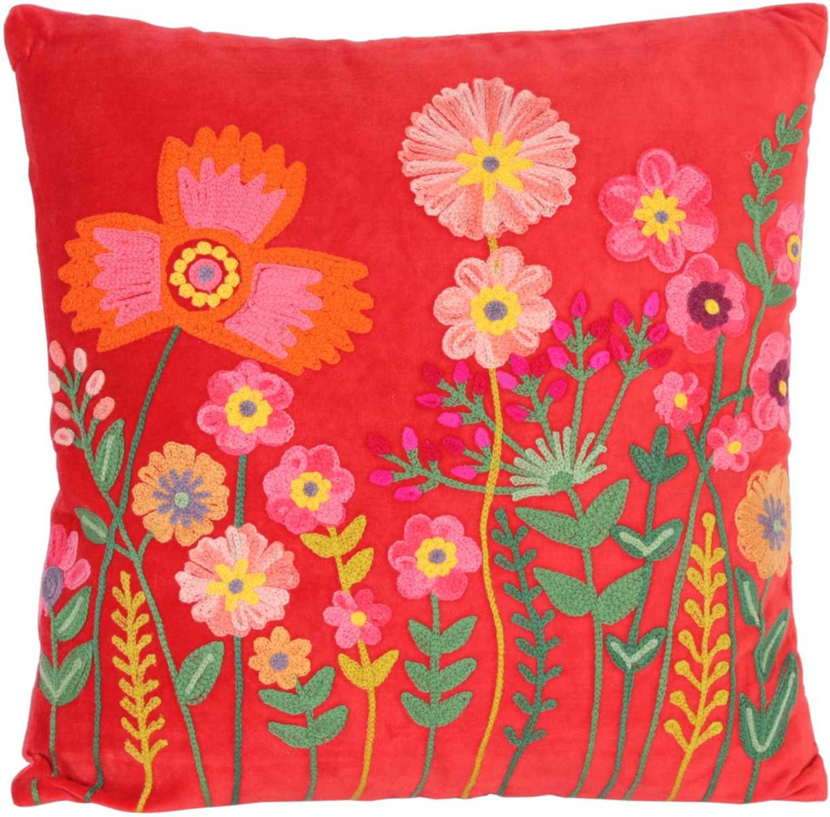 Livia sierkussen met bloemenshow