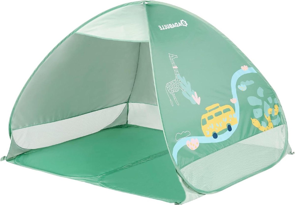 Grote strandtent hoge UV-bescherming SPF 50+ Pop-Up systeem Groën - Badabulle B038205 Beach Tent