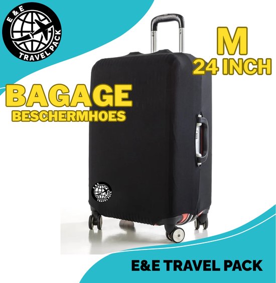 Foto: E e travel pack wasbare elastische kofferhoes bagage beschermhoes maat m 24 inch reiskofferhoes trolley protector cover kofferhoes bagagehoes bagagehoes vakantie reizen beschermhoes koffer 24 inch vliegtuig travel