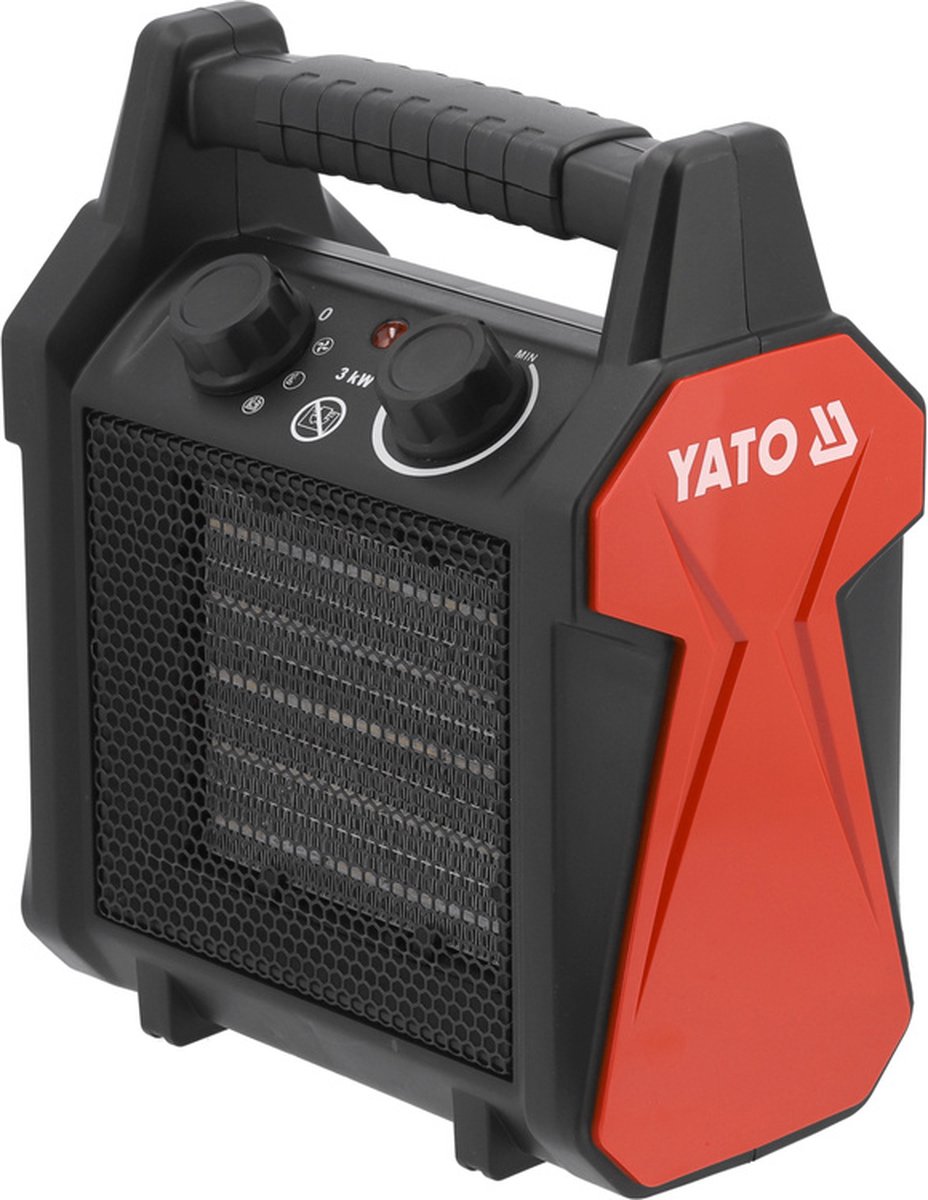 YATO YT-99720 Keramische Elektrische Kachel - 3000W - PTC Verwarmingselement - Luchtstroom 322 m³/h - Geschikt voor Ruimtes tot 30 m² - Met Thermostaat & Ventilatorstand