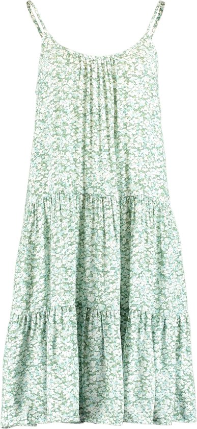 Mesdames Robes d'été | Robes de plage | Vert | Fleurs | Taille S