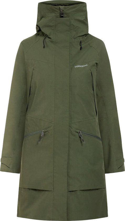 Didriksons ILMA WNS PARKA 8 Dames Outdoorjas - Deep Green