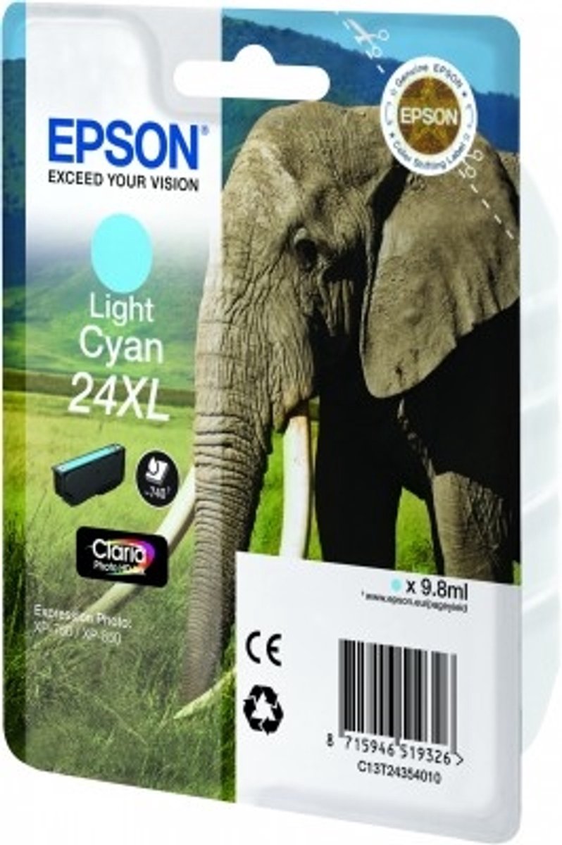 Epson 24XL - Inktcartridge / Licht Cyaan / Hoge Capaciteit
