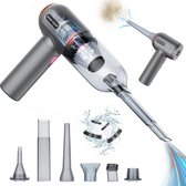 Bol.com Krachtige Handstofzuiger 9000PA - Draadloze Autostofzuiger 3-in-1 - Handheld Draagbare Stofzuiger met USB Oplaadbaar - E... aanbieding