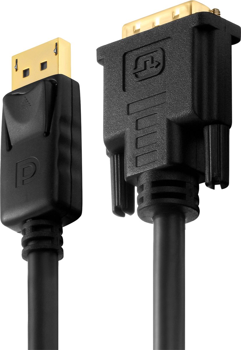 PureLink FlexInstall PI5200-010 video kabel adapter 1 m DVI-D DisplayPort Zwart