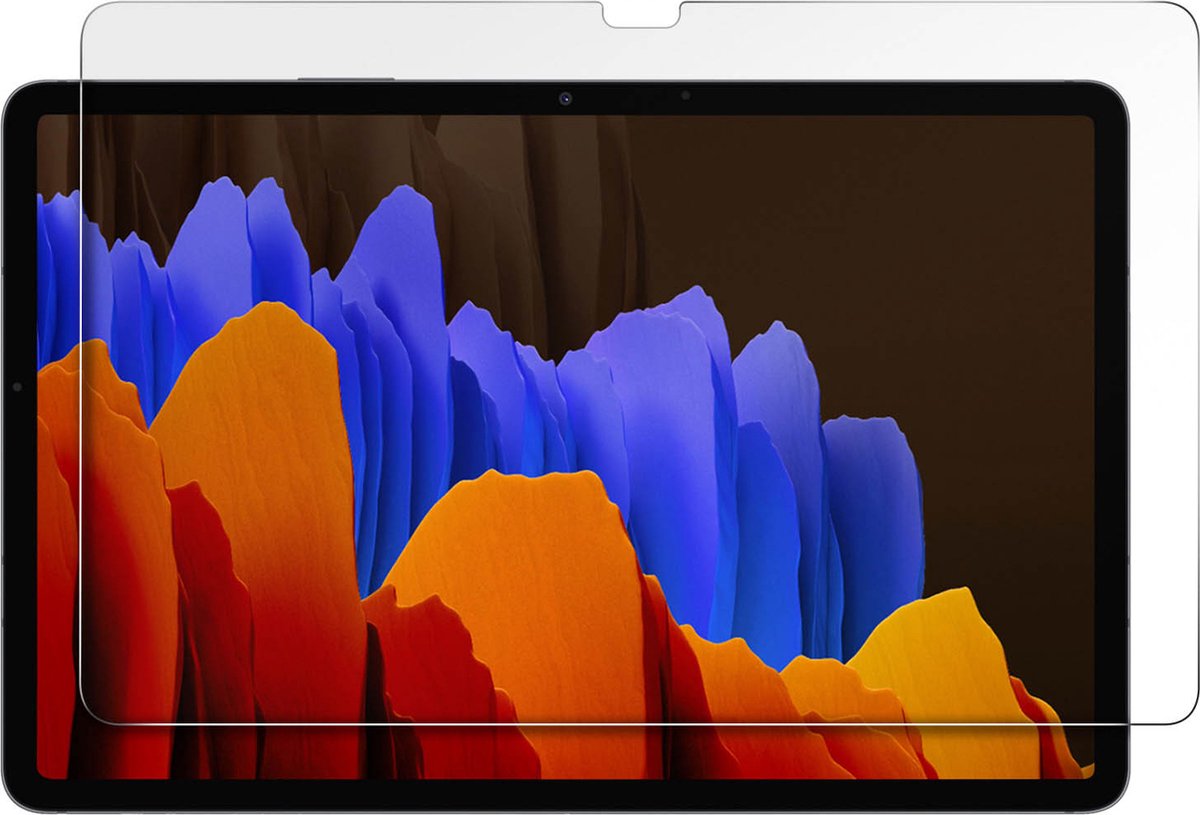 Gehard Glas Geschikt voor Samsung Tab S7 Plus 12.4 9H Anti-vlekken transparant