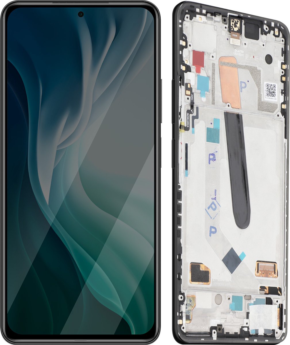 Xiaomi, Scherm + Kader Geschikt voor Xiaomi Mi 11i 5G Compleet kosmisch schermblok, Zwart