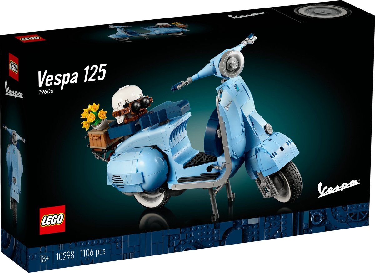 LEGO Vespa 125 Scooter bouwbare modelbouwset voor Volwassenen - 10298 — afbeelding 4
