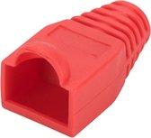 Bol.com Netwerkplug huls voor RJ45 connector - kabel tot 6mm - Rood - 10 stuks aanbieding