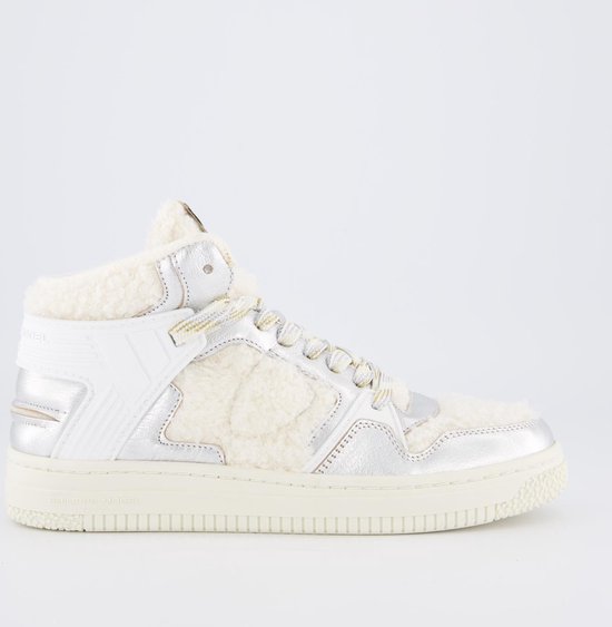 Philippe Model La Grande Mid Woman Sneakers - Leer - Dames - Wit - Maat 37