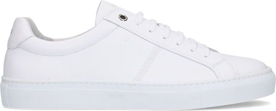 Van Lier Heren Witte leren sneakers Maat 40 bol