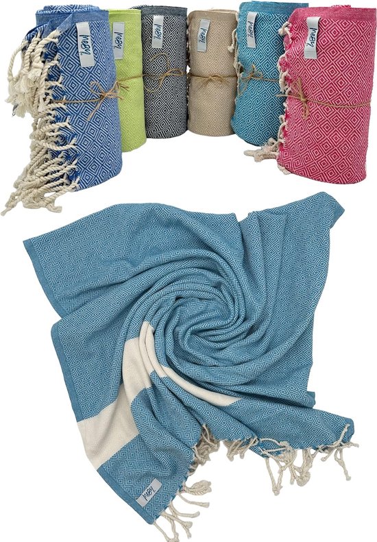MEBY Saunahanddoeken – 2 Stuks, 90x180 Cm, 100% Katoen, XXL, Voor Strand, Yoga & Reizen