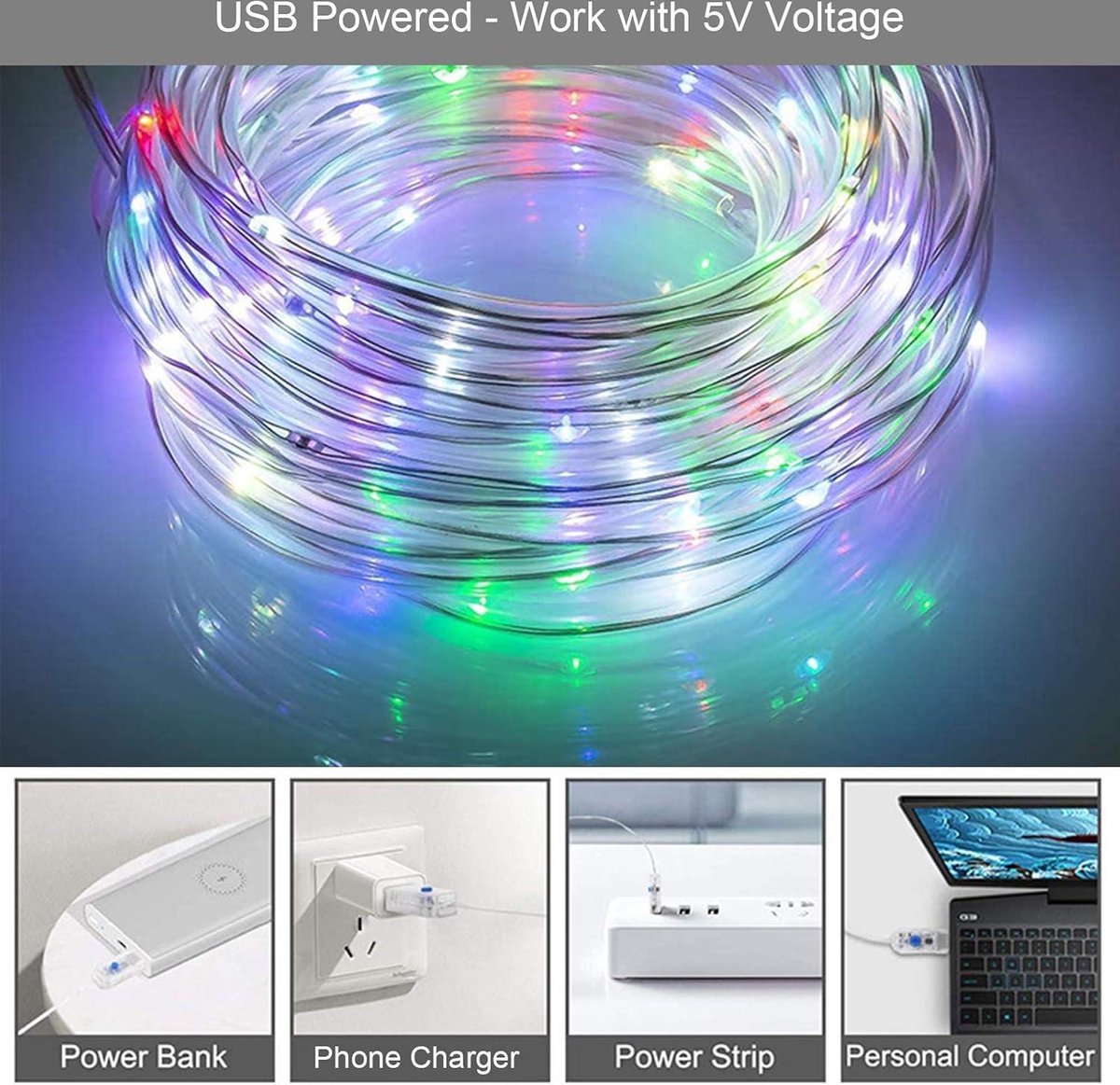 LED RGB lichtslang bediening - Radiografisch met afstandsbediening