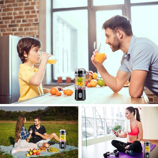 Draagbare blender - Kleine smoothie- en shakemaker, draagbare