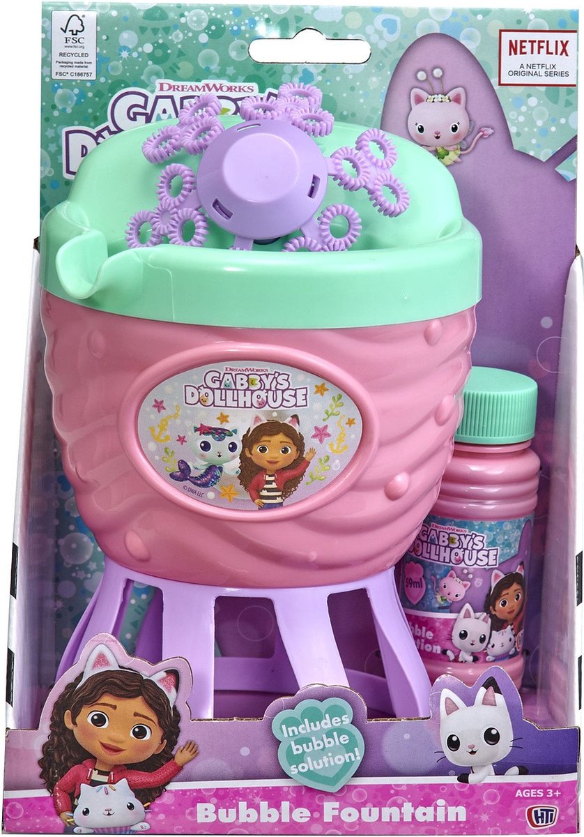Gabby's Dollhouse Bubble Fountain Ml Bellenblaas