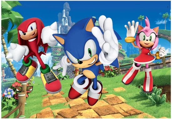 Clementoni - Puzzel - 104 Maxi Stukjes - Sonic - Kinderpuzzel - Vanaf 4 ...