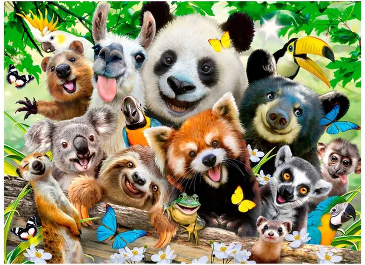 Ravensburger puzzel Wildlife selfie - legpuzzel - 300 stukjes — afbeelding 3