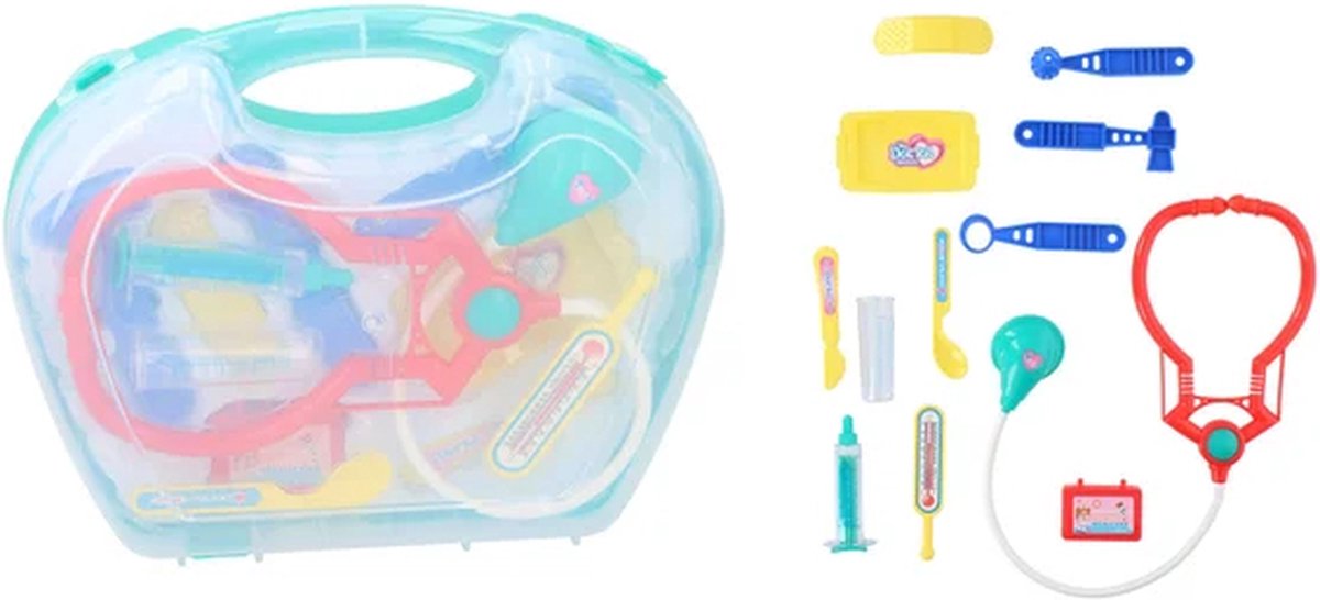 Eddy Toys - Dokterset - 13 Stuks - Incl. Bewaarkoffertje
