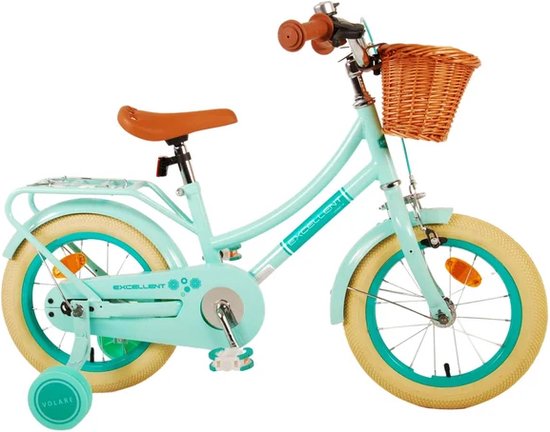 Volare Excellent Kinderfiets - Meisjes - 14 inch - Groen van Volare — afbeelding 4