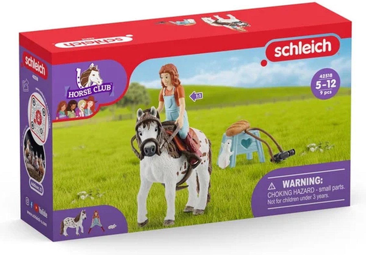 schleich HORSE CLUB - Mia & Spotty - Speelfigurenset - Kinderspeelgoed voor Jongens en Meisjes - 9 Onderdelen — afbeelding 13