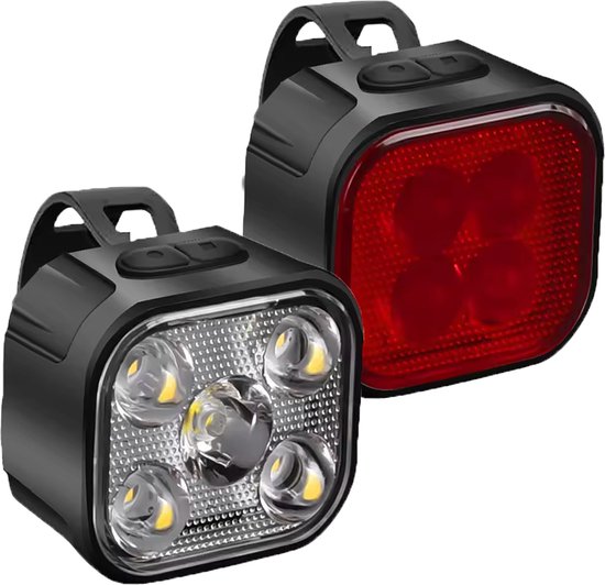 Lightyourbike ® CUBE - Fietsverlichting USB oplaadbaar - Fietslicht voor en achter - LED - Waterdicht — afbeelding 5