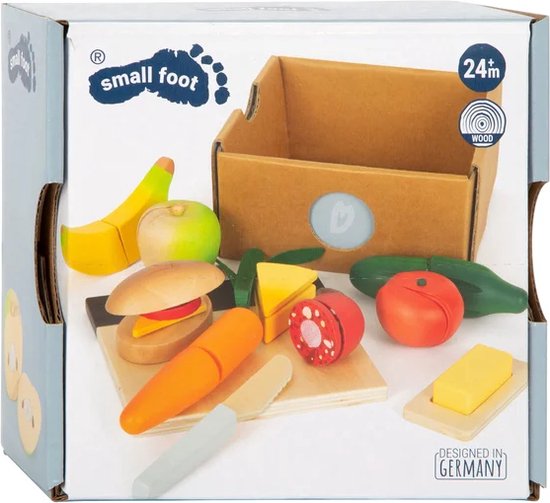 Small Foot - Houten Snij- en Speeleten Lunch Set, 24dlg. van Small Foot — afbeelding 5
