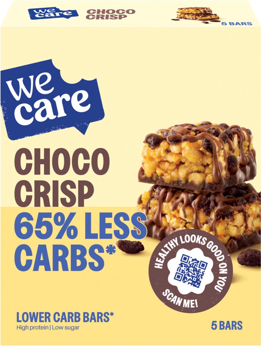 Goedkoopste 3x WeCare Lower Carb Bar Choco Crisp 5x30 gr