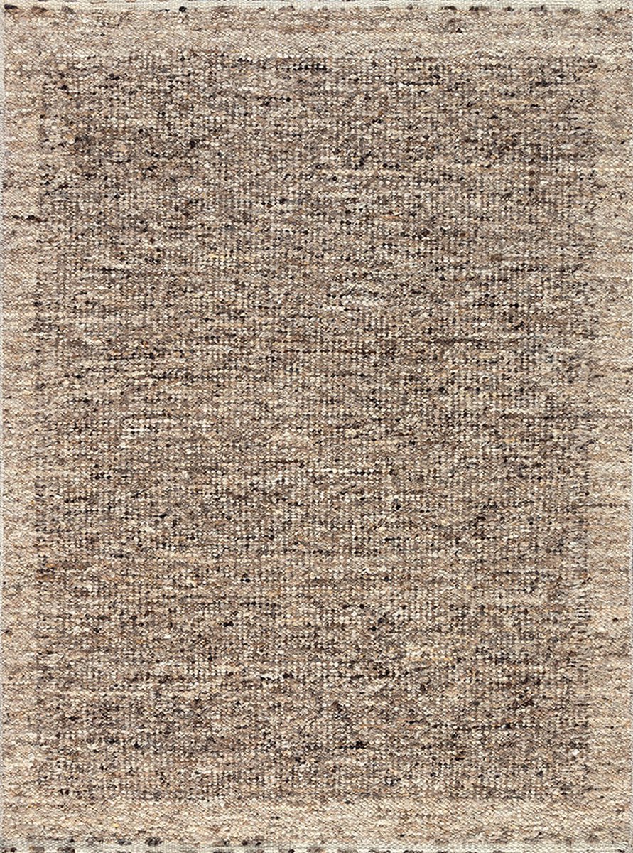 Acsento Elba Brown Vloerkleed - 160 x 230 cm - Bruin - Rechthoekig - Wol - Eetkamer, Woonkamer - Schakering - Landelijk, Modern