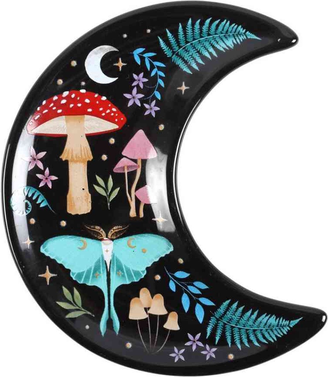 Something Different - Crescent Moon Dark Forest Print Decoratie schaaltje - Multicolours