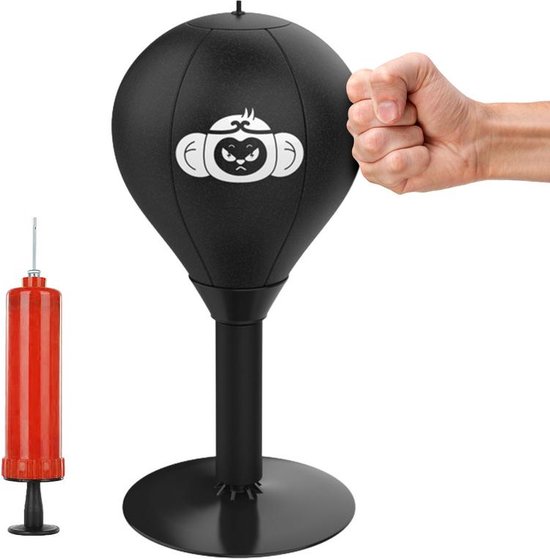 Ballon De Boxe Réflexe Avec élastiques - Sac De Frappe Vitesse - Cuir PU Durable - Pour Entraînement Réaction Et Anti-stress à La Maison