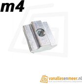 DIN 557 Vierkante moer M4 verzinkt kvp (100 st.) | JRV Products