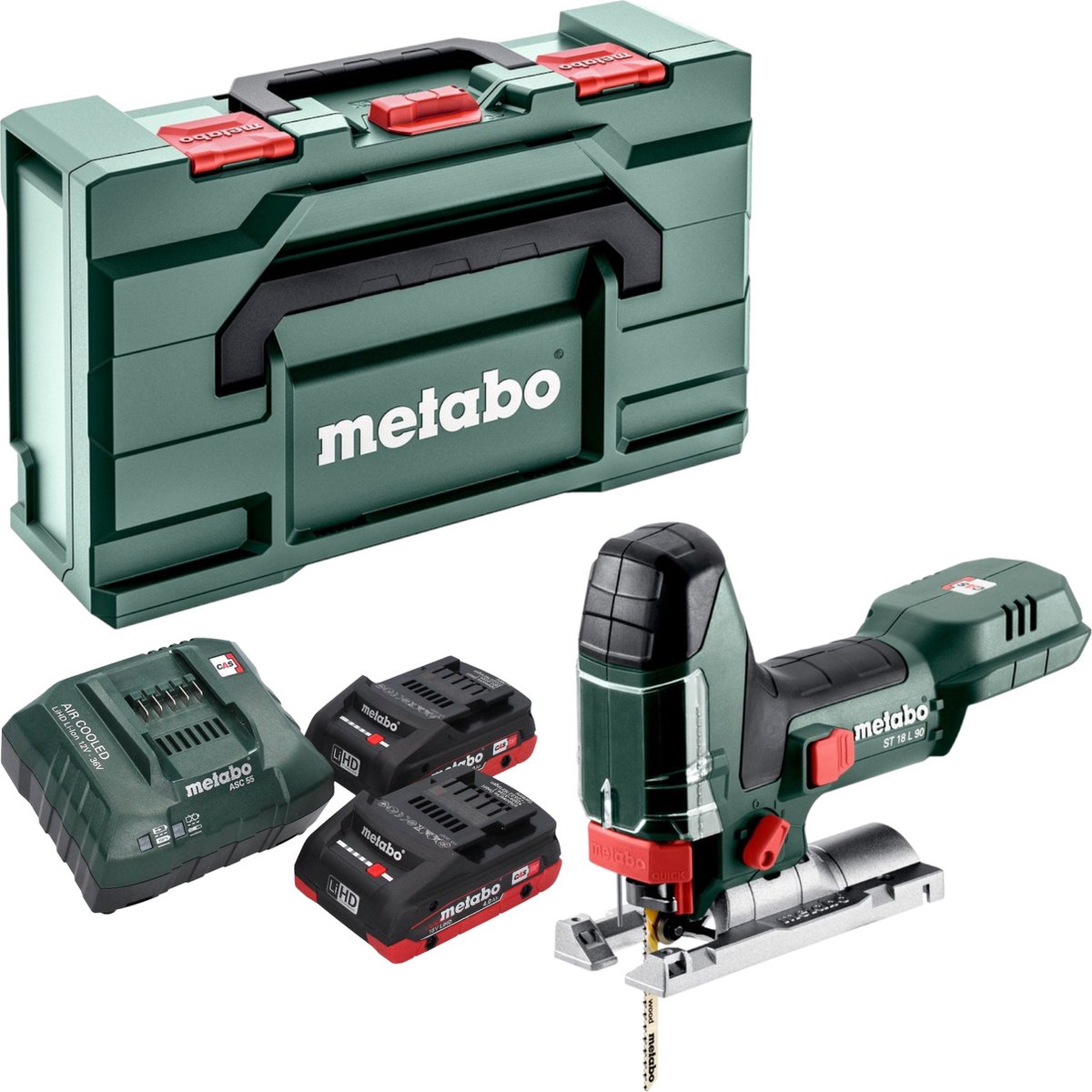 Metabo ST 18 L 90 accu-decoupeerzaag 18 V 90 mm + 2x LiHD-accu 4,0 Ah + oplader + Metabox