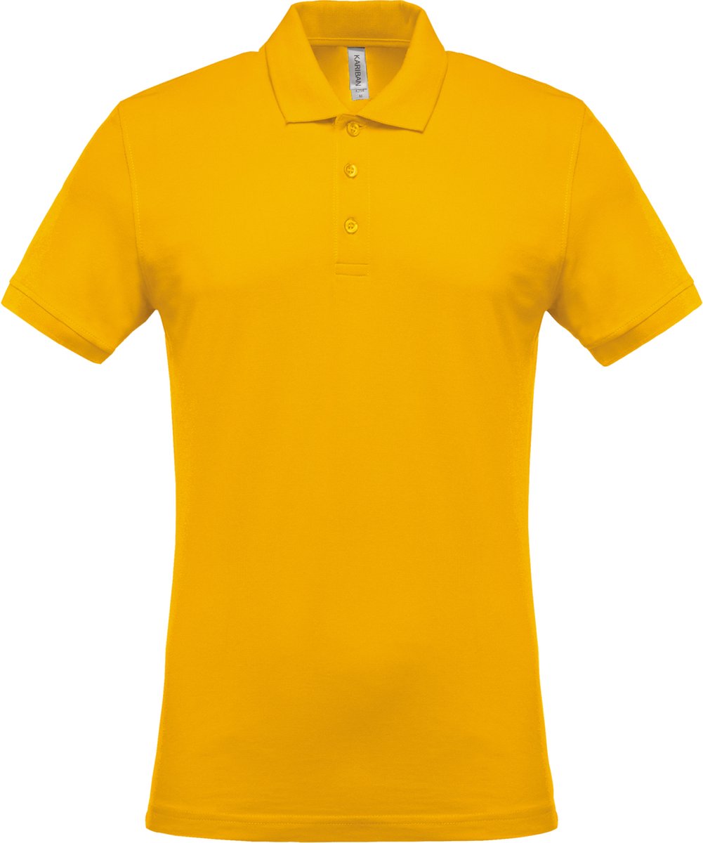 Kariban Piqué-herenpolo korte mouwen K254 - Yellow - XL