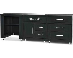 Oviala - 3-delige buitenkeuken met gasfornuis - Memphis