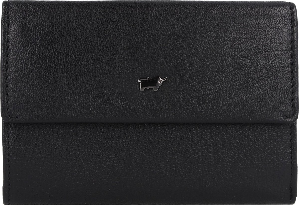 Braun Büffel Anna Portemonnee RFID Leer 14 cm - Dames - Horizontaal - schwarz