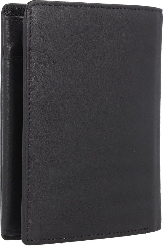 Esquire Leren Portemonnee Viktoria Wallet Black Zwart