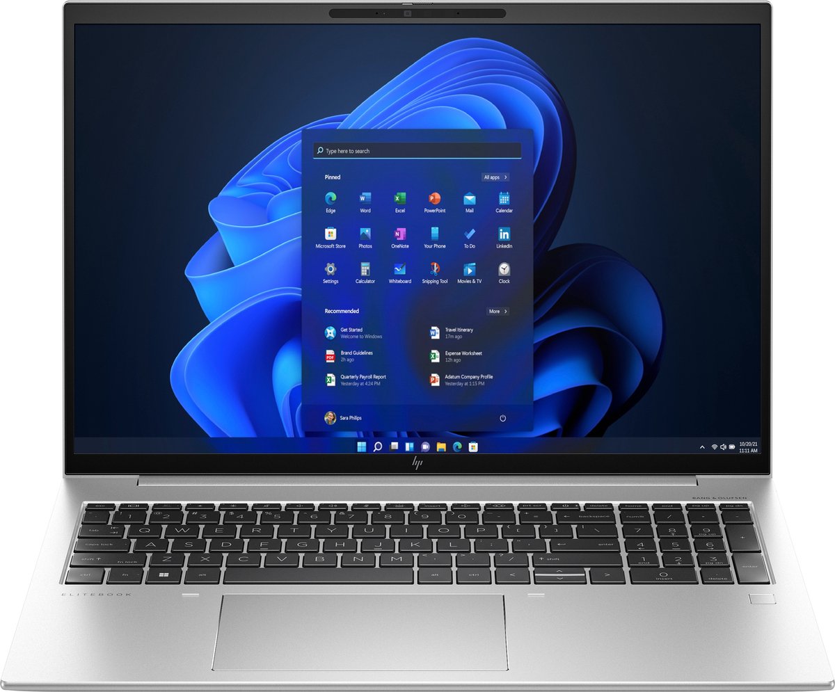 HP EliteBook 865 16 G10 AMD Ryzen™ 5 PRO 7540U Laptop 40,6 cm (16") WUXGA 32 GB DDR5-SDRAM 512 GB SSD Wi-Fi 6E (802.11ax) Windows 11 Pro Zilver