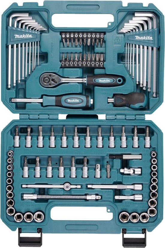 Makita E-15752 | Ensemble d'outils à main | 91 pièces | Métrique et Impérial