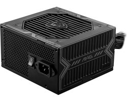 Interne Voeding - MSI MAG A750BN PCIE5 - ATX12V 3.0 - 80 Plus Bronze - 750 Watt - 100 - 240V - Actieve PFC - PCIe 5.0 - Zwart