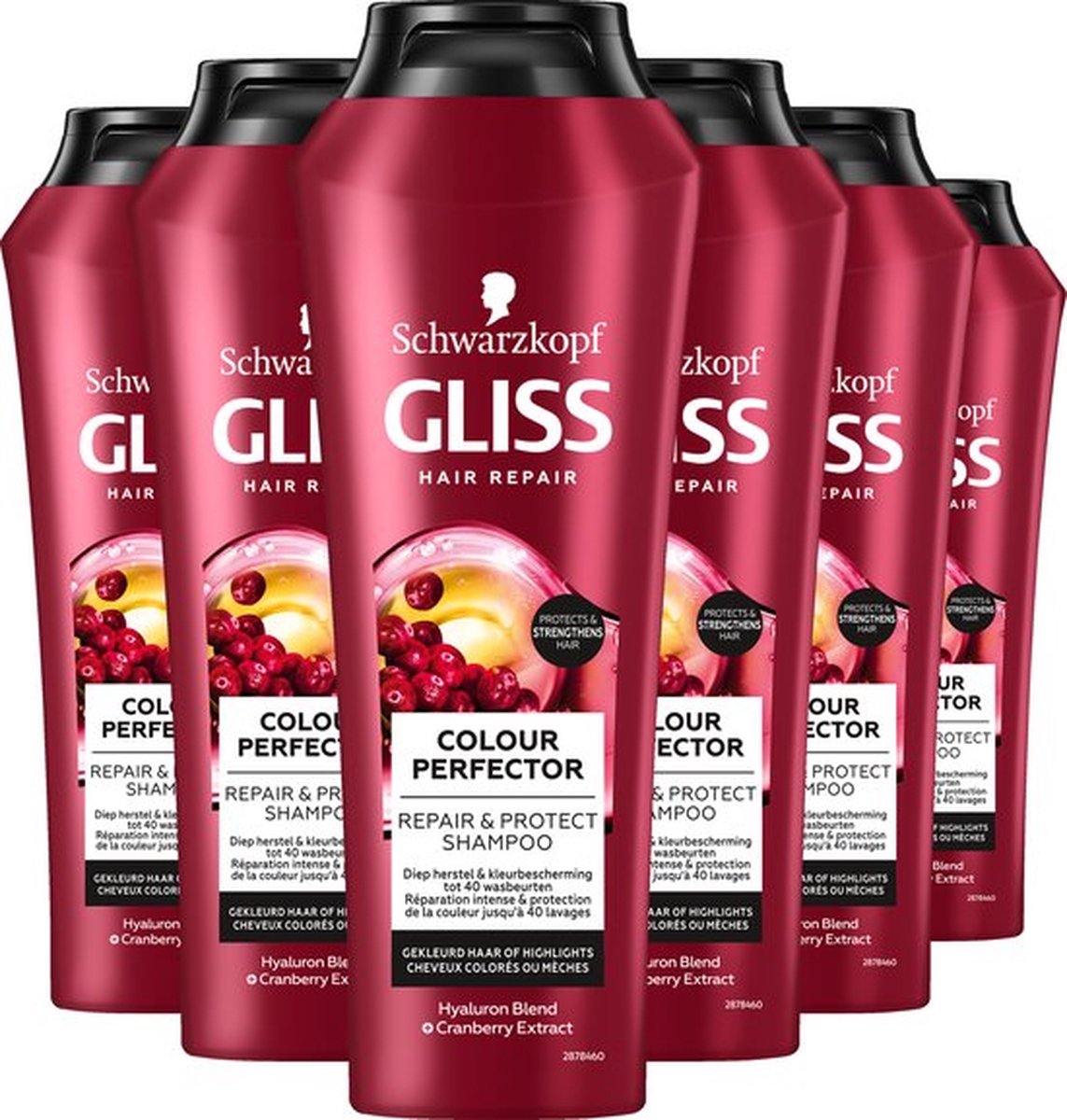 Gliss - Color Protect & Shine - Shampoo - Haarverzorging - Voordeelverpakking - 12 x 250 ml