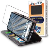 ebestStar - Hoes voor Google Pixel 7A, Wallet Etui, Book case hoesje, Zwart + Gehard Glas