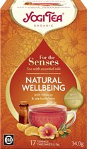 Yogi Tea For the Senses Natural Wellbeing Bio aux huiles essentielles - Pack économique : 6 packs de 17 sachets