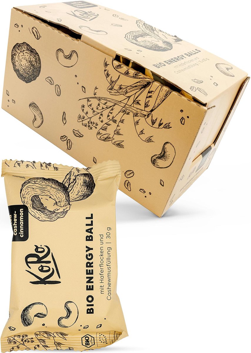 KoRo | Bio vegan energy ball cashew-kaneel 14 x 30 g